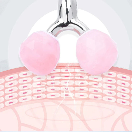 Roller Noeul 노을 — Quartzo Rosa do Pôr-Do-Sol Coreano