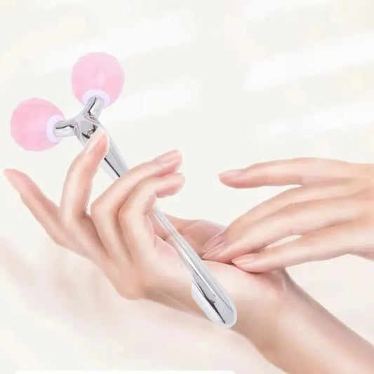 Roller Noeul 노을 — Quartzo Rosa do Pôr-Do-Sol Coreano